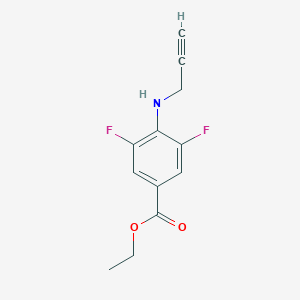 molecular formula C12H11F2NO2 B2376407 Ethyl 3,5-difluoro-4-(prop-2-ynylamino)benzoate CAS No. 2248416-61-5