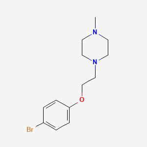 molecular formula C13H19BrN2O B2376410 1-[2-(4-溴苯氧基)乙基]-4-甲基哌嗪 CAS No. 401502-08-7