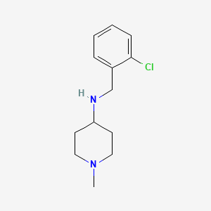 molecular formula C13H19ClN2 B2376413 (2-Chloro-benzyl)-(1-methyl-piperidin-4-yl)-amine CAS No. 415970-92-2