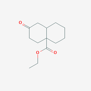 molecular formula C13H20O3 B2376414 Ethyl 2-oxo-decahydronaphthalene-4a-carboxylate CAS No. 93088-54-1