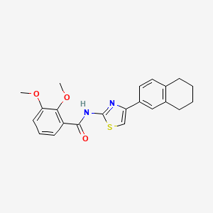molecular formula C22H22N2O3S B2376422 2,3-二甲氧基-N-[4-(5,6,7,8-四氢萘-2-基)-1,3-噻唑-2-基]苯甲酰胺 CAS No. 922661-88-9
