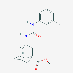 molecular formula C20H26N2O3 B2376447 (1r,3s,5R,7S)-甲基 3-(3-(间甲苯基)脲基)金刚烷-1-羧酸盐 CAS No. 1219906-26-9