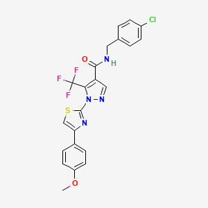 N-(4-chlorobenzyl)-1-[4-(4-methoxyphenyl)-1,3-thiazol-2-yl]-5-(trifluoromethyl)-1H-pyrazole-4-carboxamide