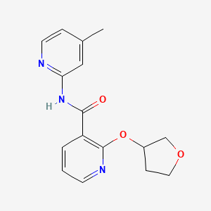 N-(4-methylpyridin-2-yl)-2-((tetrahydrofuran-3-yl)oxy)nicotinamide