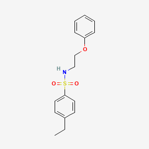 molecular formula C16H19NO3S B2376462 4-ethyl-N-(2-phenoxyethyl)benzenesulfonamide CAS No. 346632-27-7