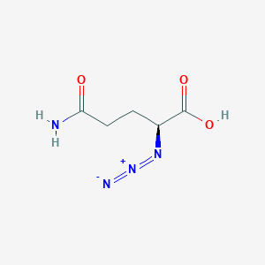 (S)-2-Azido-5-oxo-5-aminopentanoic acid