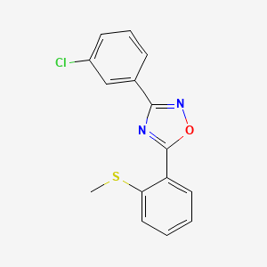 3-(3-Chlorophenyl)-5-[2-(methylsulfanyl)phenyl]-1,2,4-oxadiazole