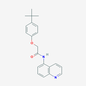 molecular formula C21H22N2O2 B237648 2-(4-tert-butylphenoxy)-N-(5-quinolinyl)acetamide 