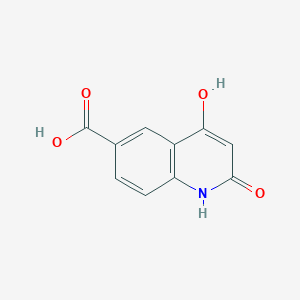 molecular formula C10H7NO4 B2376489 4-Hydroxy-2-oxo-1,2-dihydroquinoline-6-carboxylic acid CAS No. 150453-91-1