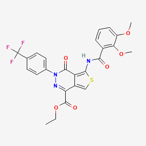 Ethyl 5-(2,3-dimethoxybenzamido)-4-oxo-3-(4-(trifluoromethyl)phenyl)-3,4-dihydrothieno[3,4-d]pyridazine-1-carboxylate