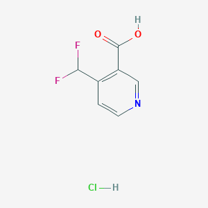 4-(Difluoromethyl)pyridine-3-carboxylic acid;hydrochloride
