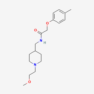 molecular formula C18H28N2O3 B2376520 N-((1-(2-methoxyethyl)piperidin-4-yl)methyl)-2-(p-tolyloxy)acetamide CAS No. 954078-00-3