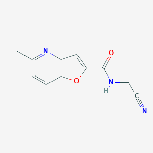 molecular formula C11H9N3O2 B2376525 N-(Cyanomethyl)-5-methylfuro[3,2-b]pyridine-2-carboxamide CAS No. 2305267-24-5