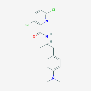 3,6-dichloro-N-{1-[4-(dimethylamino)phenyl]propan-2-yl}pyridine-2-carboxamide