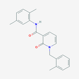 molecular formula C22H22N2O2 B2376538 N-(2,5-dimethylphenyl)-1-(2-methylbenzyl)-2-oxo-1,2-dihydropyridine-3-carboxamide CAS No. 946302-43-8
