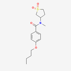 4-butoxy-N-(1,1-dioxidotetrahydrothiophen-3-yl)-N-methylbenzamide