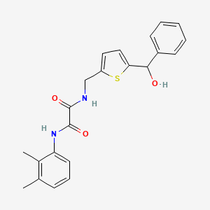 molecular formula C22H22N2O3S B2376587 N1-(2,3-dimethylphenyl)-N2-((5-(hydroxy(phenyl)methyl)thiophen-2-yl)methyl)oxalamide CAS No. 1797775-07-5