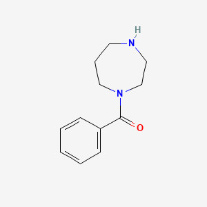molecular formula C12H16N2O B2376596 1-苯甲酰-1,4-二氮杂环戊烷 CAS No. 59939-75-2