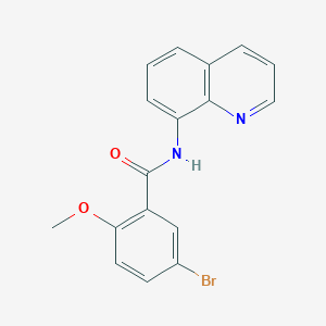molecular formula C17H13BrN2O2 B237660 5-bromo-2-methoxy-N-quinolin-8-ylbenzamide 