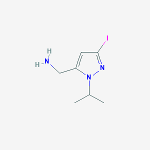 (5-Iodo-2-propan-2-ylpyrazol-3-yl)methanamine