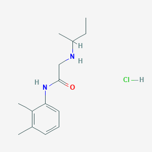 molecular formula C14H23ClN2O B2376607 2-[(butan-2-yl)amino]-N-(2,3-dimethylphenyl)acetamide hydrochloride CAS No. 1049756-41-3