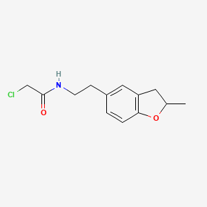2-Chloro-N-[2-(2-methyl-2,3-dihydro-1-benzofuran-5-yl)ethyl]acetamide