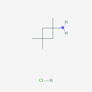 molecular formula C7H16ClN B2376633 1,3,3-三甲基环丁-1-胺盐酸盐 CAS No. 2138586-43-1