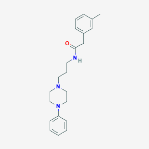 molecular formula C22H29N3O B2376648 N-(3-(4-phenylpiperazin-1-yl)propyl)-2-(m-tolyl)acetamide CAS No. 1049474-61-4