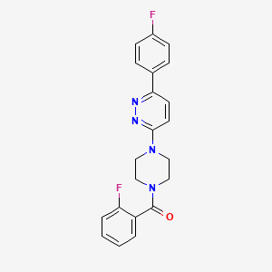 (2-Fluorophenyl)(4-(6-(4-fluorophenyl)pyridazin-3-yl)piperazin-1-yl)methanone