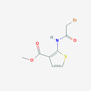 molecular formula C8H8BrNO3S B2376691 Methyl-2-bromoacetamidothiophene-3-carboxylate CAS No. 127648-94-6