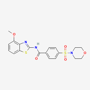 N-(4-methoxy-1,3-benzothiazol-2-yl)-4-morpholin-4-ylsulfonylbenzamide