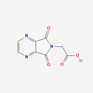 molecular formula C8H5N3O4 B2376704 2-(5,7-二氧代-5H-吡咯并[3,4-b]哒嗪-6(7H)-基)乙酸 CAS No. 126310-26-7