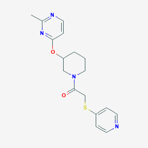 1-(3-((2-Methylpyrimidin-4-yl)oxy)piperidin-1-yl)-2-(pyridin-4-ylthio)ethanone
