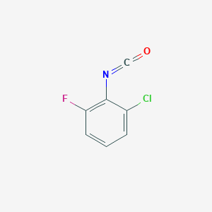 molecular formula C7H3ClFNO B2376709 1-Chloro-3-fluoro-2-isocyanatobenzene CAS No. 720678-21-7