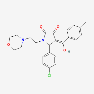 5-(4-chlorophenyl)-3-hydroxy-4-(4-methylbenzoyl)-1-(2-morpholinoethyl)-1H-pyrrol-2(5H)-one