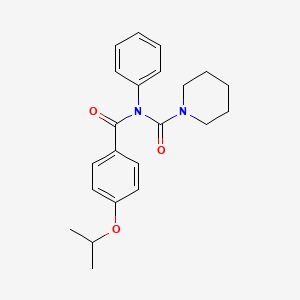 molecular formula C22H26N2O3 B2376712 N-(4-异丙氧基苯甲酰)-N-苯基哌啶-1-甲酰胺 CAS No. 899992-33-7