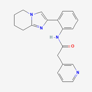 2-(pyridin-3-yl)-N-(2-(5,6,7,8-tetrahydroimidazo[1,2-a]pyridin-2-yl)phenyl)acetamide