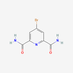 molecular formula C7H6BrN3O2 B2376729 4-溴吡啶-2,6-二甲酰胺 CAS No. 668992-72-1