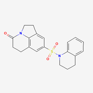 8-((3,4-dihydroquinolin-1(2H)-yl)sulfonyl)-5,6-dihydro-1H-pyrrolo[3,2,1-ij]quinolin-4(2H)-one