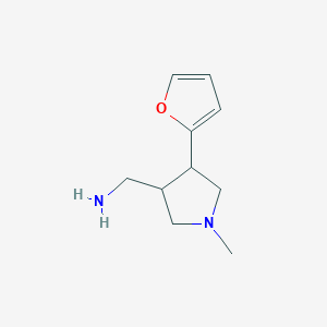(4-(Furan-2-yl)-1-methylpyrrolidin-3-yl)methanamine