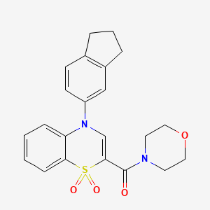 N-(4-chlorophenyl)-3-(4-oxo-2-piperidin-1-ylquinazolin-3(4H)-yl)propanamide