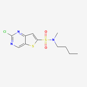 N-butyl-2-chloro-N-methylthieno[3,2-d]pyrimidine-6-sulfonamide