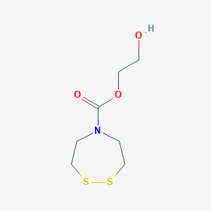 2-Hydroxyethyl 1,2,5-dithiazepane-5-carboxylate
