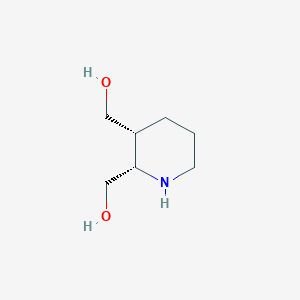 molecular formula C7H15NO2 B2376779 [(2S,3R)-2-(羟甲基)哌啶-3-基]甲醇 CAS No. 23513-25-9