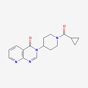3-(1-(cyclopropanecarbonyl)piperidin-4-yl)pyrido[2,3-d]pyrimidin-4(3H)-one