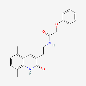 N-(2-(5,8-dimethyl-2-oxo-1,2-dihydroquinolin-3-yl)ethyl)-2-phenoxyacetamide