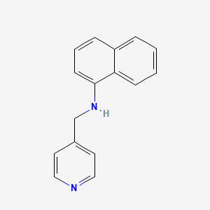 molecular formula C16H14N2 B2376796 N-(pyridin-4-ylmethyl)naphthalen-1-amine CAS No. 351992-06-8
