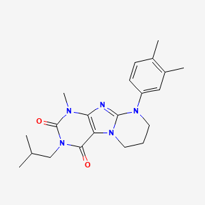 9-(3,4-dimethylphenyl)-1-methyl-3-(2-methylpropyl)-7,8-dihydro-6H-purino[7,8-a]pyrimidine-2,4-dione