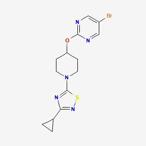 5-[4-(5-Bromopyrimidin-2-yl)oxypiperidin-1-yl]-3-cyclopropyl-1,2,4-thiadiazole