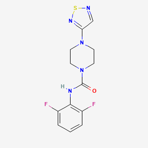N-(2,6-difluorophenyl)-4-(1,2,5-thiadiazol-3-yl)piperazine-1-carboxamide